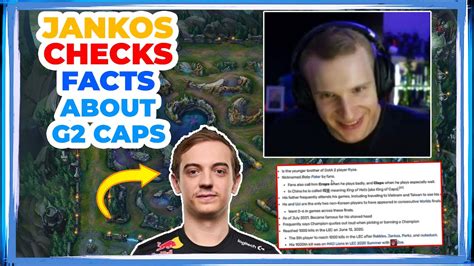 G Jankos Reacts To Facts About G Caps Funny Youtube