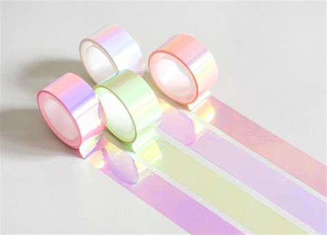 Holo Tape Holographic Masking Tape Iridescent Tape Etsy