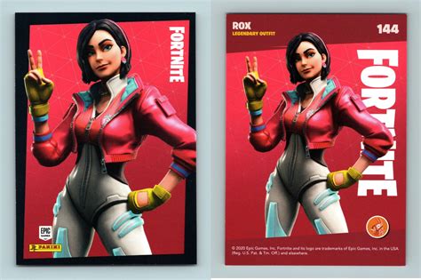 Rox Fortnite Reloaded Panini Legendary Outfit Trading Card