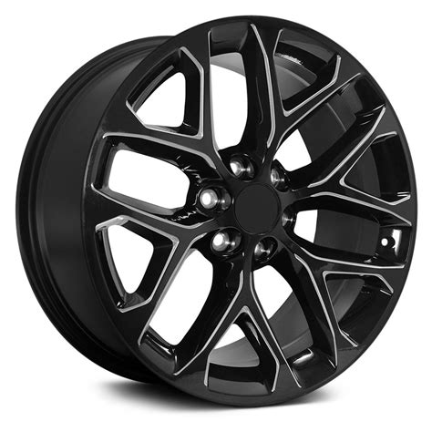 Performance Replicas Wheels Gloss Black With Milled Accents Rims