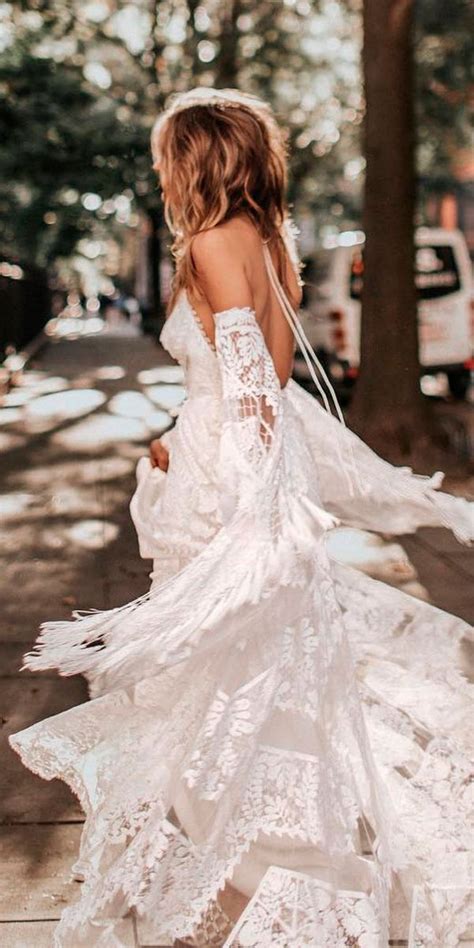 Boho Wedding Dresses Of Your Dream Boho Wedding Dresses Hippie Lace