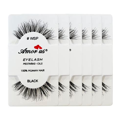 100 Human Hair Eyelashes Wsp 12 Units