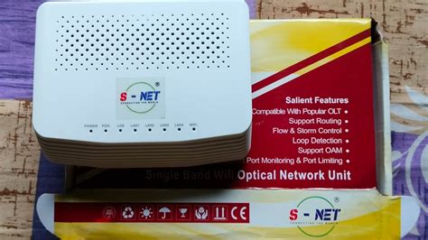 S Net Single Band Xpon Onu Router Configuration S Net Ont