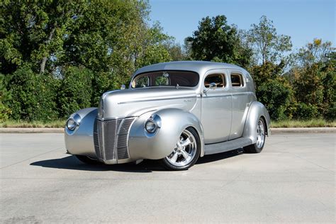 Chopped 1940 Ford Sedan Features Aston Martin Paint Italian Leather