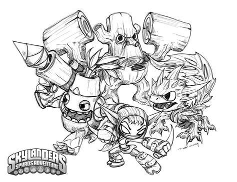 Coloriages Skylanders Dessins Animés Coloriages à Imprimer