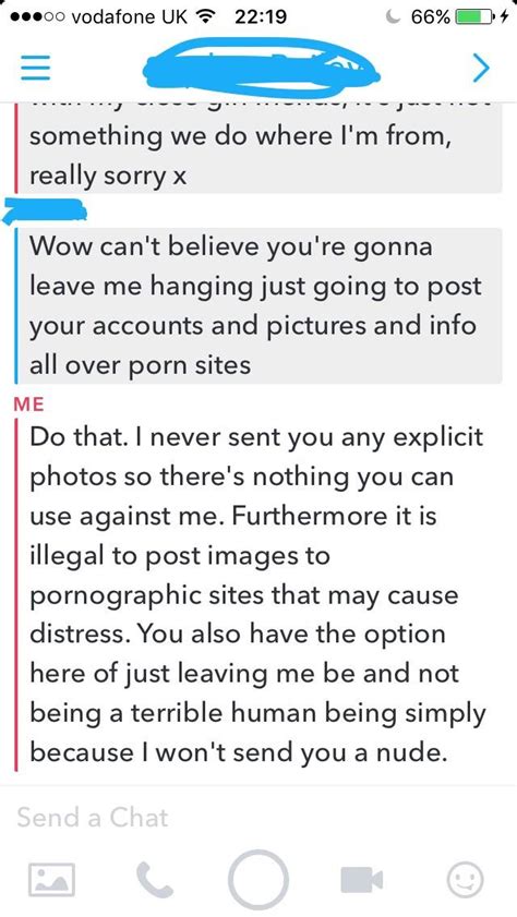 The Time I Refused To Send A Nude R CreepyPMs