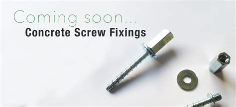 Concrete Screw Fixings from Greenaways pipeline products