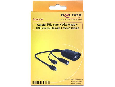 Delock Products 65336 Delock Adapter MHL Micro USB Male VGA Female