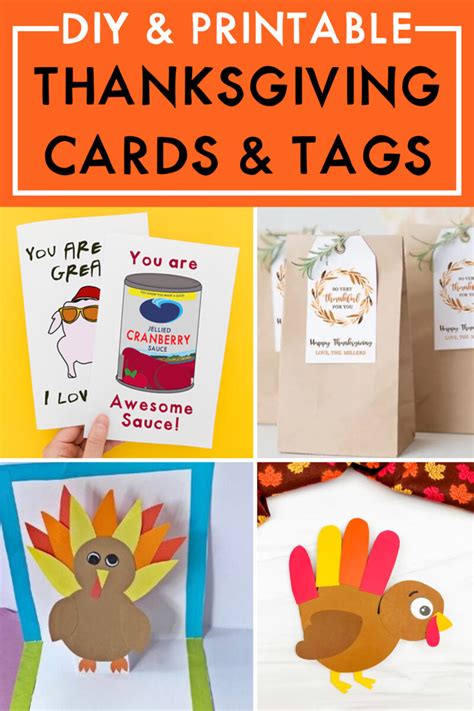 DIY Thanksgiving Cards Handmade And Printable Thanksgiving Card Ideas