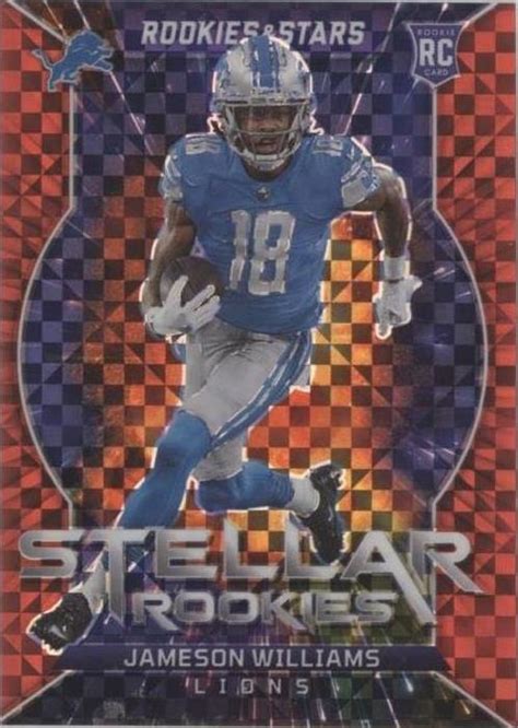 Panini Rookies Stars Stellar Rookies Red Plaid Prizm Sr