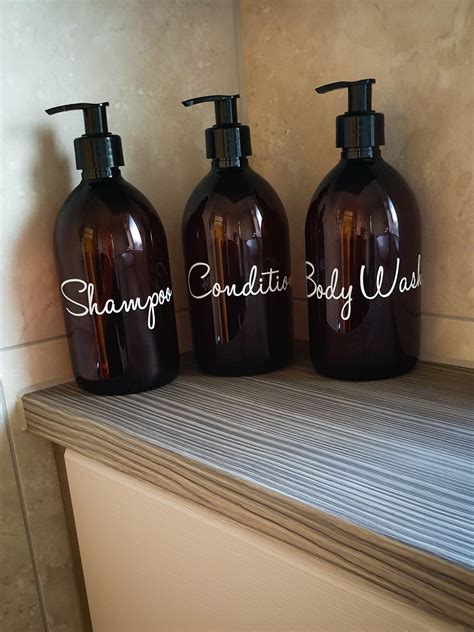 Luxury Designer Bathroom Bottles Shampoo Conditioner Soap Bottles