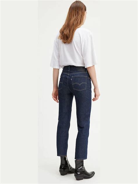 Levis 501 Ψηλόμεσο Γυναικείο Jean Παντελόνι σε Slim Εφαρμογή Dark