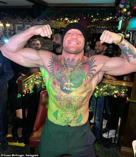 Shirtless Conor Mcgregor Shows Off His Huge Diamond Proper Twelve