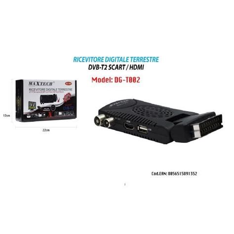 Trade Shop Decodeur Numerique Terrestre Recepteur Tv Hd Usb Dvb T