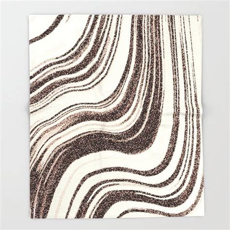 Textured Marble Brown And Cream Throw Blanket By Silverpegasus 51 X