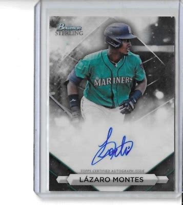 2023 Bowman Sterling Auto Lazaro Montes RC AVG 336 HRS 7 EBay