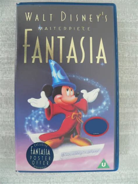 FANTASIA VHS WALT Disney Masterpiece - VHS - Rare Collectors Item EUR