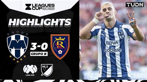 Resumen Y Goles Monterrey Real Salt Lake Leagues Cup