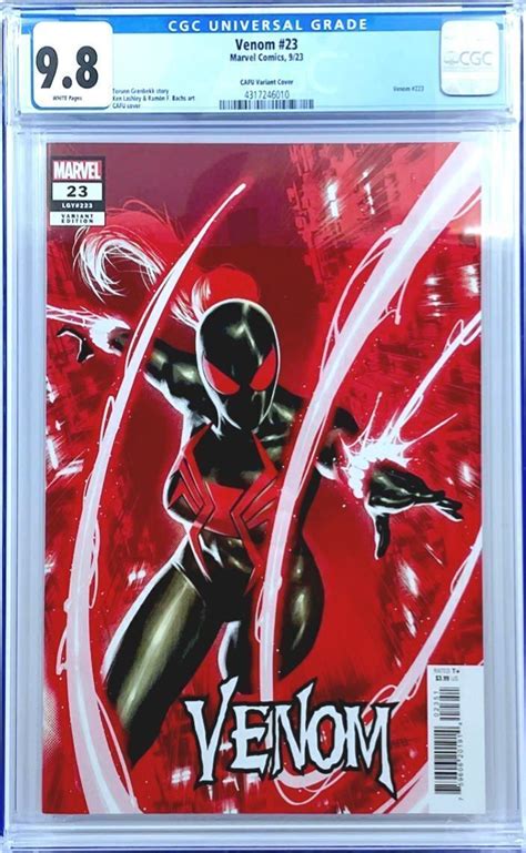 Venom 23 Key New Toxin Appearance Cgc 98 Variantspider Man Gwen