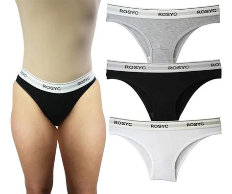 Bikini Algodón Rosyc Pzas Mujer Panty Sexy Colores Meses sin interés