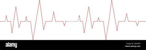 Gráfico De Electrocardiograma Diagrama Del Latido Del Corazón Aislado Sobre Fondo Blanco Línea