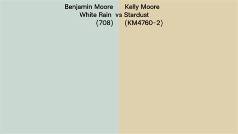 Benjamin Moore White Rain Vs Kelly Moore Stardust Km Side