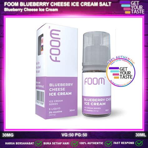 Jual Liquid Foom Blueberry Cheese Ice Cream Salt Nic Ml Saltnic Pods