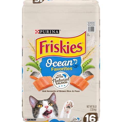 Purina Friskies Dry Cat Food Ocean Favorites With Natural Salmon Cat