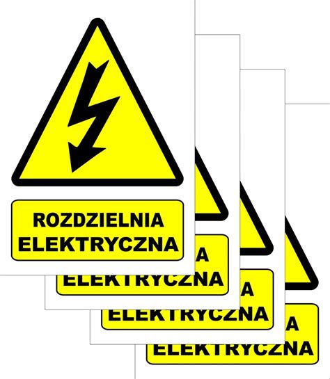 Rozdzielnia Elektryczna Tablice Ostrzegawcze I Informacyjne Na