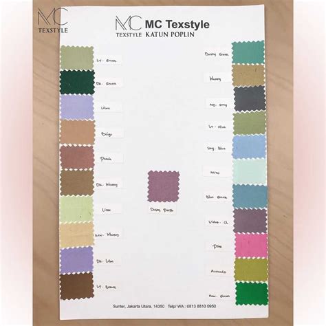 Bahan Katun Poplin Tokai Senko MC TEXSTYLE