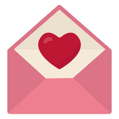 Diseño Png Y Svg De Carta De San Valentín Plana Para Camisetas