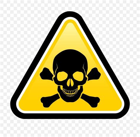 Skull And Crossbones Hazard Warning Sign Clip Art Png 800x800px