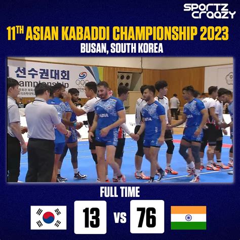 Asian Kabaddi Championship 2023 India Kick Off Their Campaign With A