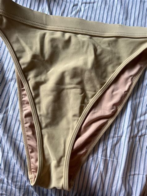 Forever21 High Cut Tanga Nude Beige Women S Fashion Swimwear Bikinis Swimsuits On Carousell