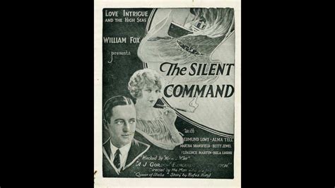 Silent Film Drama Edmund Lowe Bela Lugosi In The Silent Command