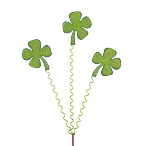 Home Garden Shamrock Trio Stake Metal St Patrick S Day V