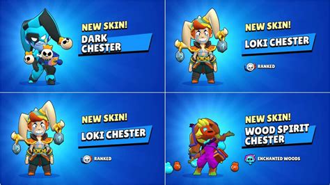 Todas Las Skins De Chester En Brawl Stars