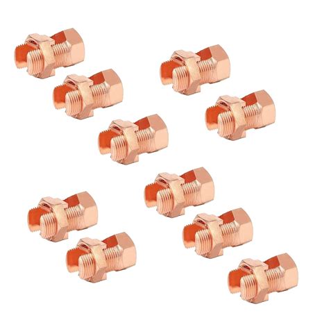 10Pcs Copper Split Bolt Connector Grounding Split Bolt Connector Split