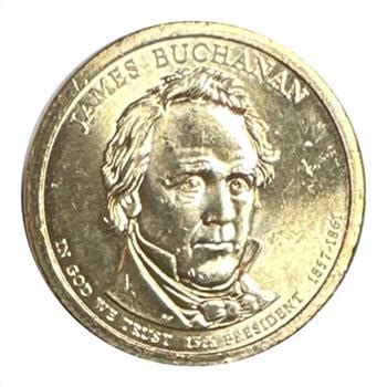 - 2010-P U.S. Presidential $1 Coin - James Buchanan - 15th President ...