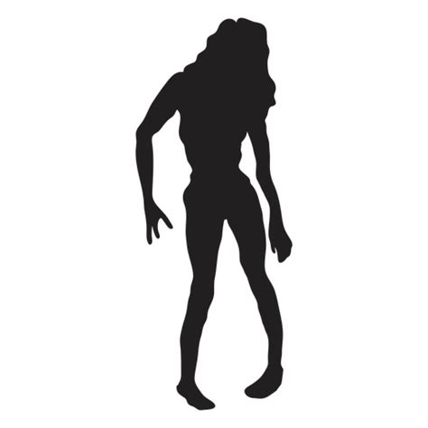 Design Png E Svg De Silhueta De Mulher Zumbi Para Camisetas