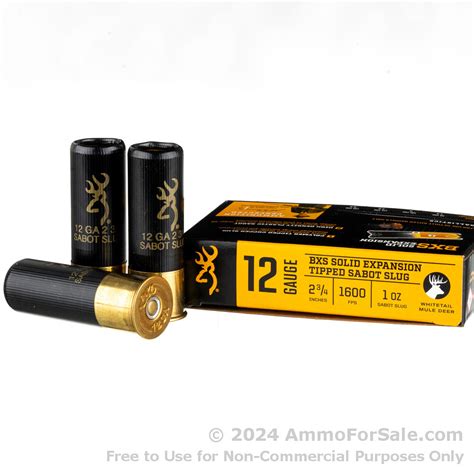 Rounds Of Discount Ounce Sabot Slug Ga Ammo For Sale By Browning