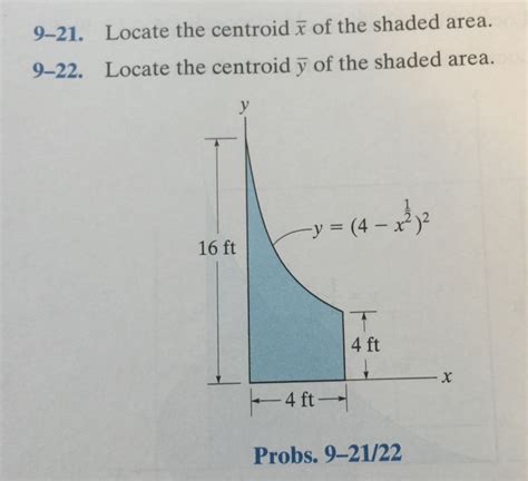 Solved Locate The Centroid X Of The Shaded Area Chegg