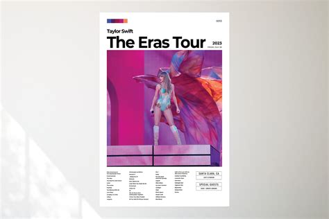Taylor The Eras Tour Santa Clara Setlist Poster sold by Yeni Kim | SKU ...
