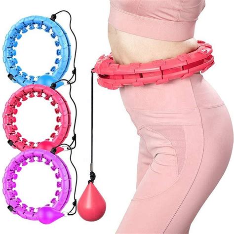 Detachable Gymnastic Plastic Flexible Weighted Gym Fitness Smart Yoga Weighted Hula Hoops Hula