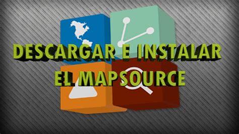 Descargar E Instalar Mapsource Youtube