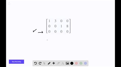 Solved In Exercises Determine Whether The Matrix Is In Row