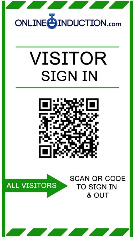 QR Code Visitor Sign In System