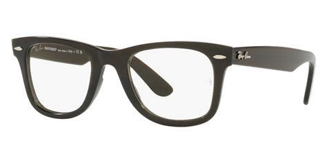 Ray Ban Wayfarer Ease Rx V Transparent Olive Green Eyeglasses