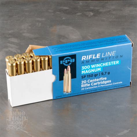 300 Winchester Magnum Ammo 20 Rounds Of 150 Grain Soft Point SP By