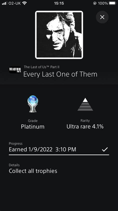 [The Last of Us Part 2] Happy to add this platinum to my collection ...